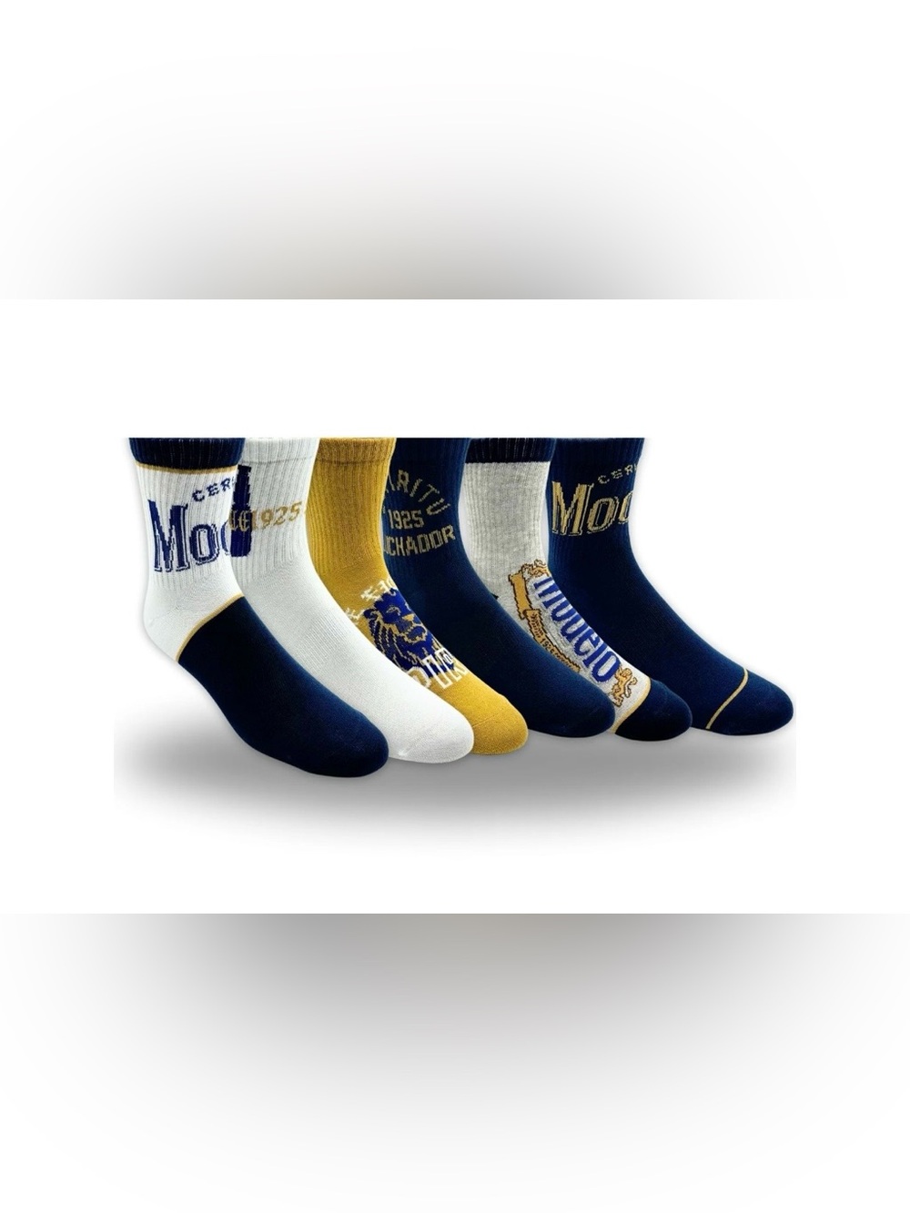 Modelo Men's Quarter Socks, 6-Pack, Size 8-12